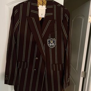 Winter burgundy jacket and pants